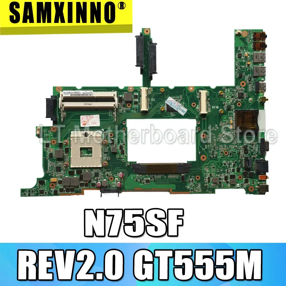 N75SF материнская плата GT555M HM65 USB3.0 REV2.0 для ASUS N75SF N75SL N75S Материнская плата ноутбука N75SF материнская плата N75SF материнская плата