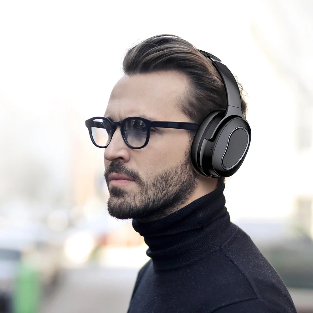 Спортивная Bluetooth гарнитура с шумоподавлением складная беспроводная и