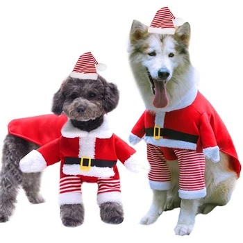 

Christmas Dog Clothes Pet Cat Winter Christmas Cosplay Costume for Small Medium Large Dogs Cat Coat Hoodies Pet Supplies
