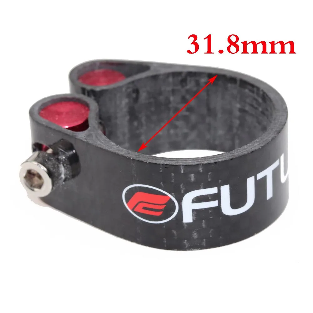E1 31.8mm 18g3K углеродный зажим для шоссейного велосипеда Clip Зажим для горного велосипеда parts зажим для велосипедов - Цвет: E1 31.8mm
