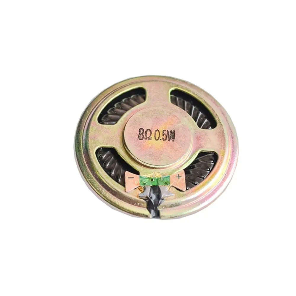 

5pcs 0.5W 8R Loudspeaker 36MM 8 Ohms 5W Mini Round Speaker Diameter Thickness 4.8MM Small Horn Doorbell Speaker 8Ohm For Arduino