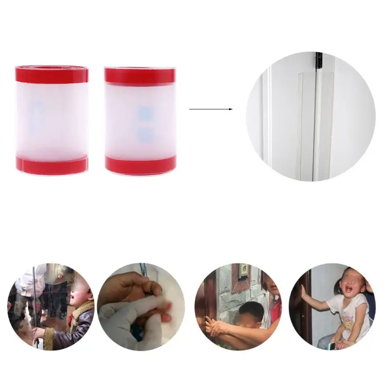 

Clear Child Safety Door Hinge Protector Cover Finger Pinch Guard Baby Security for The Back of Door Domestic Kindergarten School