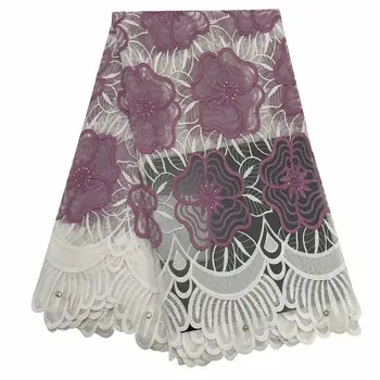 

New Design Milk Silk Nigerian Lace Fabric African Lace Fabrics High Quality tulle net French Net Lace Fabric For Wedding