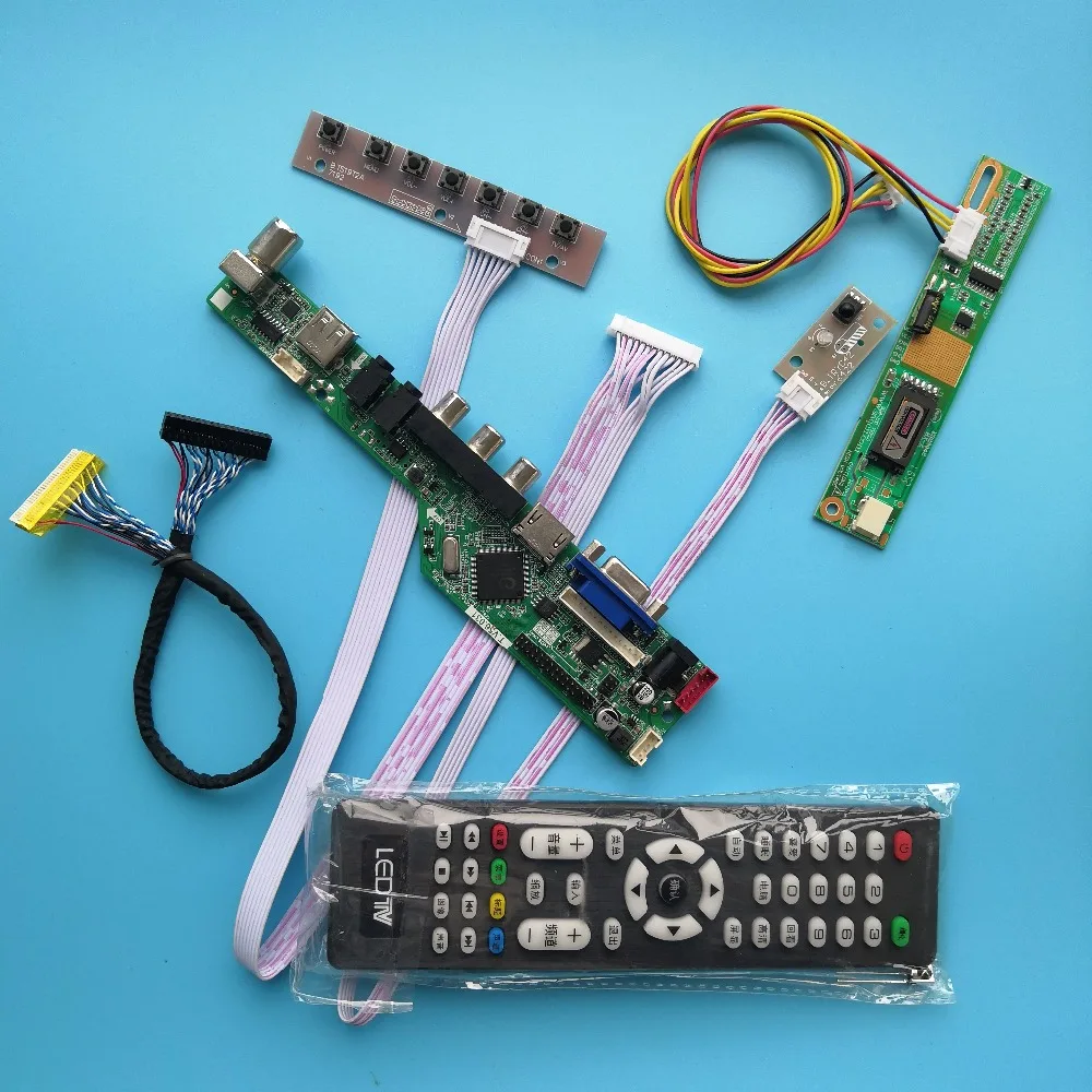 for B154EW04 V.1 30pin Resolution Module TV Digital Signal 1 lamps 15.4" Controller Board Mother Board AV VGA 1280X800