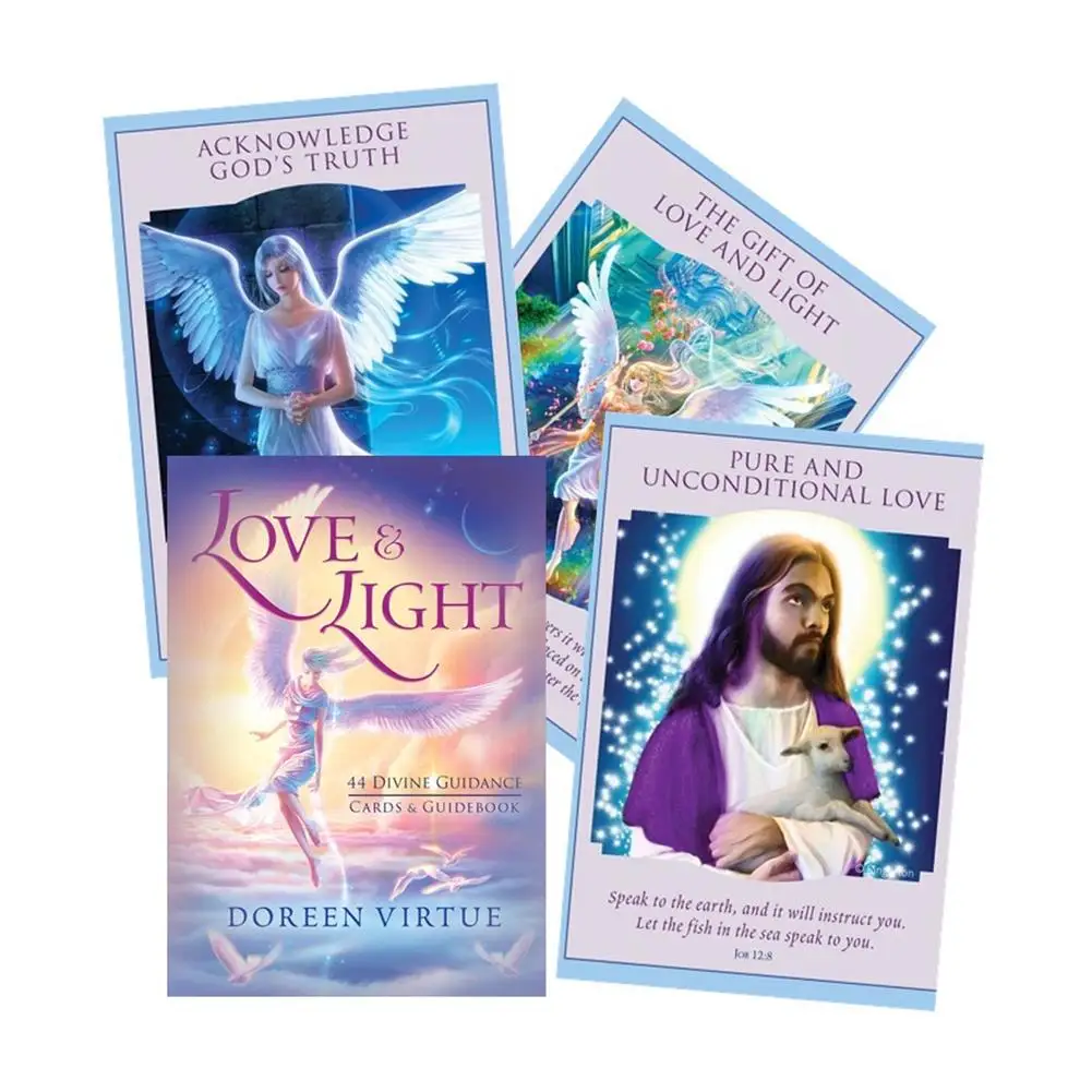 

44PCS Game Cards Durable Colorful Party Tarot Cards Coated Paper Cards For LoveLight Divine Guidance Oracle Decks For Party