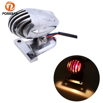 

POSSBAY LED Universal Motorcycle Taillight Aluminum for Harley Honda Suzuki Yamaha Cafe Racer Motocicleta Tail Light