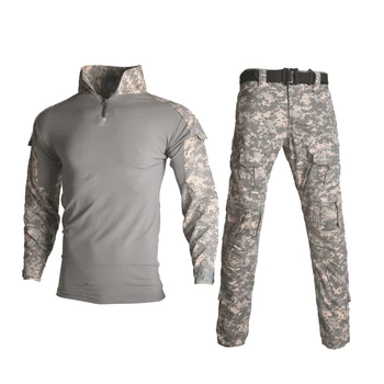

Men's Military Hunting War Game Tactical Uniform ACU Men's Combat Uniforms Slim Special Frog CS Hunting Suit