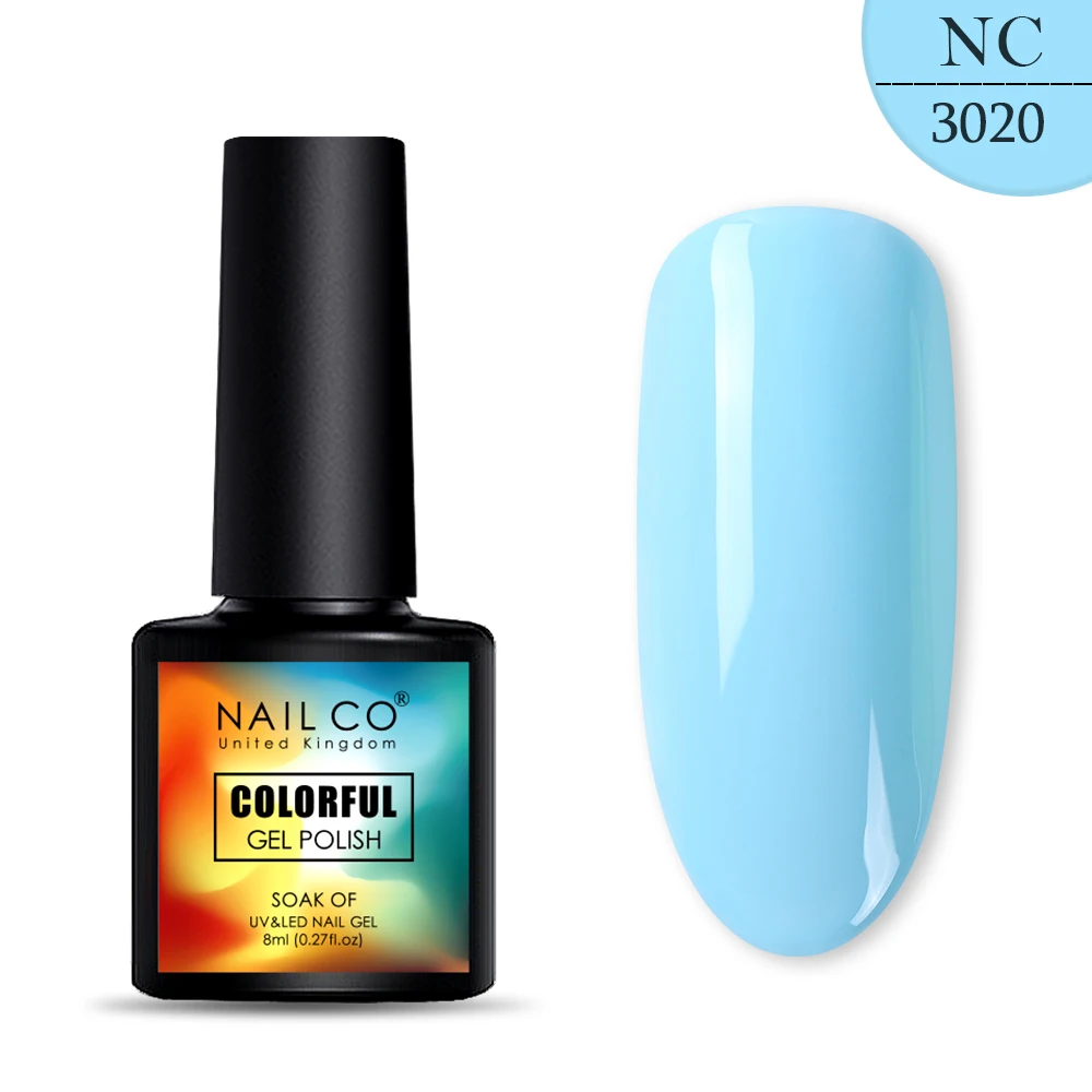 NAILCO, 8 мл, 130 цветов, Гель-лак для ногтей Lucky color, Гель-лак для ногтей, дизайн ногтей, Гель-лак Esmalte Nails Lak Hybrid Soak Off - Цвет: 3020