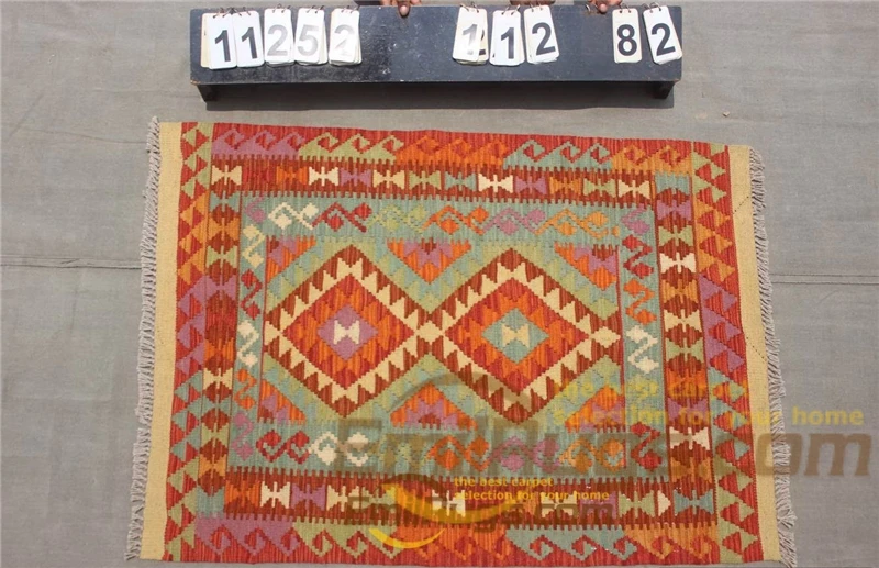 11252 Турецкий ковры-килим ткани ручной вязки большой для Гостиная геометрический Спальня искусство натуральный - Цвет: 11252
