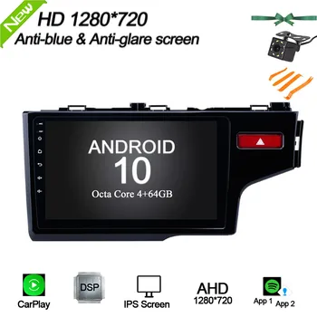 

10.1'' for 2014 2015 HONDA JAZZ/FIT (RHD) Android 10.0 Car Multimedia Player Radio Stereo GPS Navigation Carplay WIFI DSP 4+64