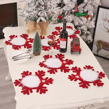 

Christmas Decoration Table Runner Snowflake Swedish Gnome Table Runner Tablecloth Placemat Xmas Tree Hanging Pedant Home Decor