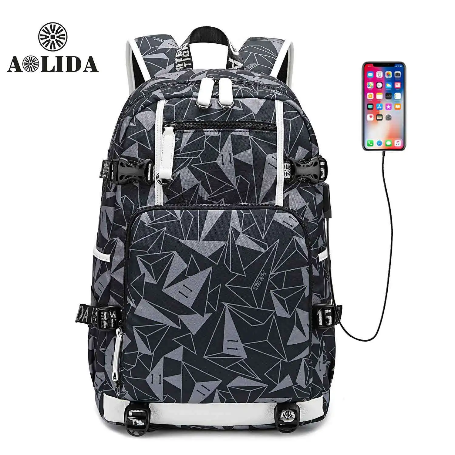

American Famous Brand Multi Pockets Men Backpack Large Capacity Weekend Travel Back Pack Business Men's Super Backpack Male Bag
