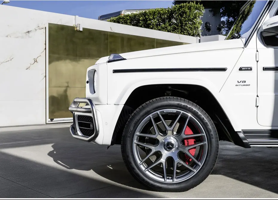 10 шт. клейкая Накладка для Benz AMG BRABUS W464 G63 G65, наклейки, аксессуары для стайлинга автомобилей