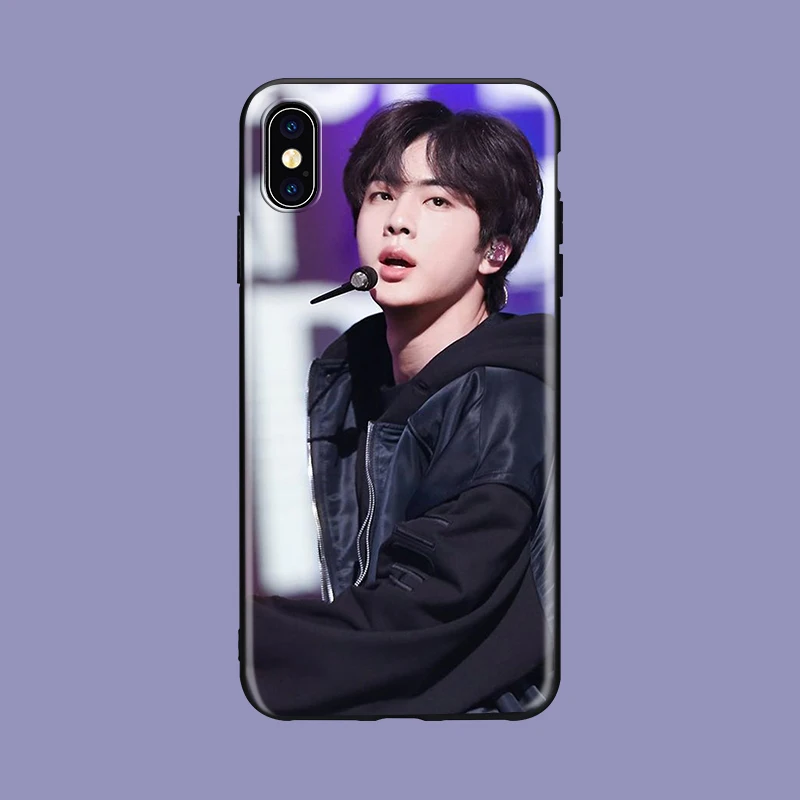 Мягкий силиконовый черный чехол для телефона kim namjun KPOP Mans для iPhone 5 5S SE 6 6s 7 8 plus X Xs XR max Jimin kim minyun - Цвет: 1054