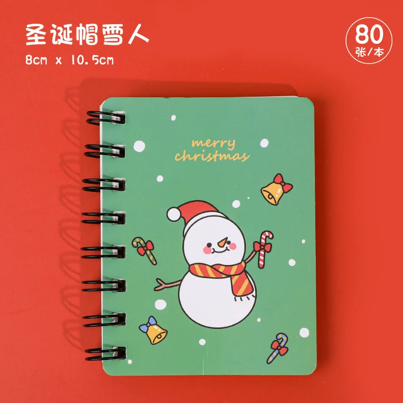 Cuaderno pequeño de 8x10,5 cm, libreta Kawaii de Color rojo para Navidad,  planificador, libros de estudio, escuela, oficina, papelería - AliExpress
