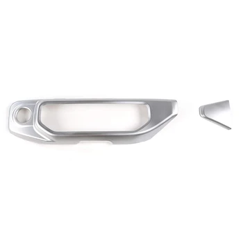 

Car Silver Air Conditioner Control Panel Trim Decoration Stickers Trim ABS Cover for Jeep Wrangler 2018-2020 JL