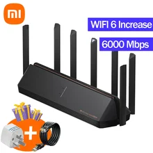 2021 Xiaomi AX6000 AIoT Router 6000Mbs WiFi6 VPN 512MB Qualcomm CPU Mesh Repeater External Signal Network Amplifier Mi Home