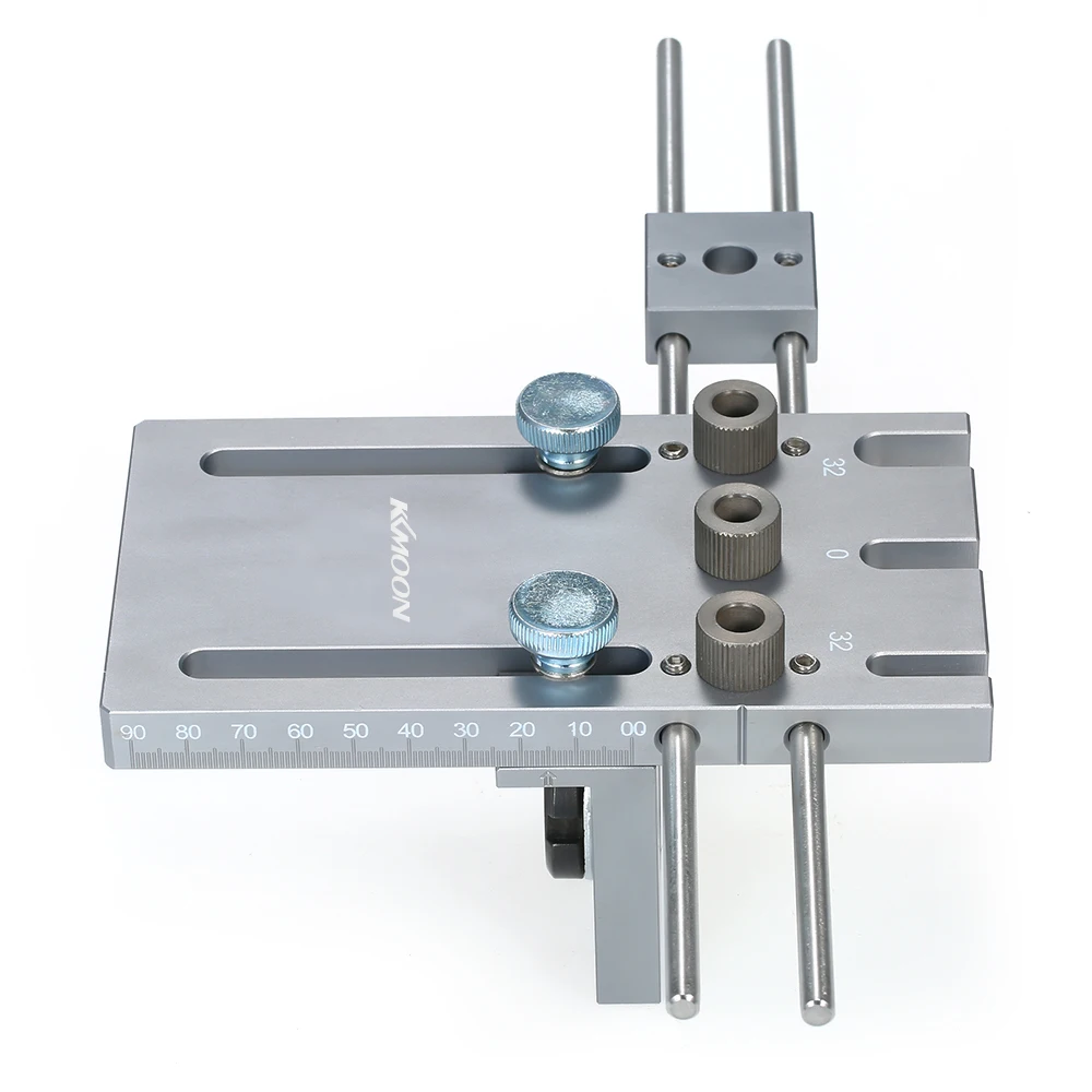 

KKmoon 3-in-1 Punch Positioner Punching Locator Hole Drill Punch Positioner Guide Locator Jig Dowelling Jig for Furniture Fast