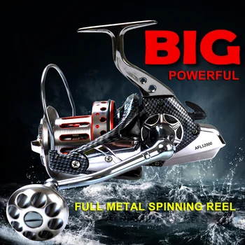 

8000 9000 10000 12000 Series 10+1BB Ball Bearings 4.7:1 Spinning Fishing Reel Tackle Spool Handle Reels Fishing Tackle Pesca