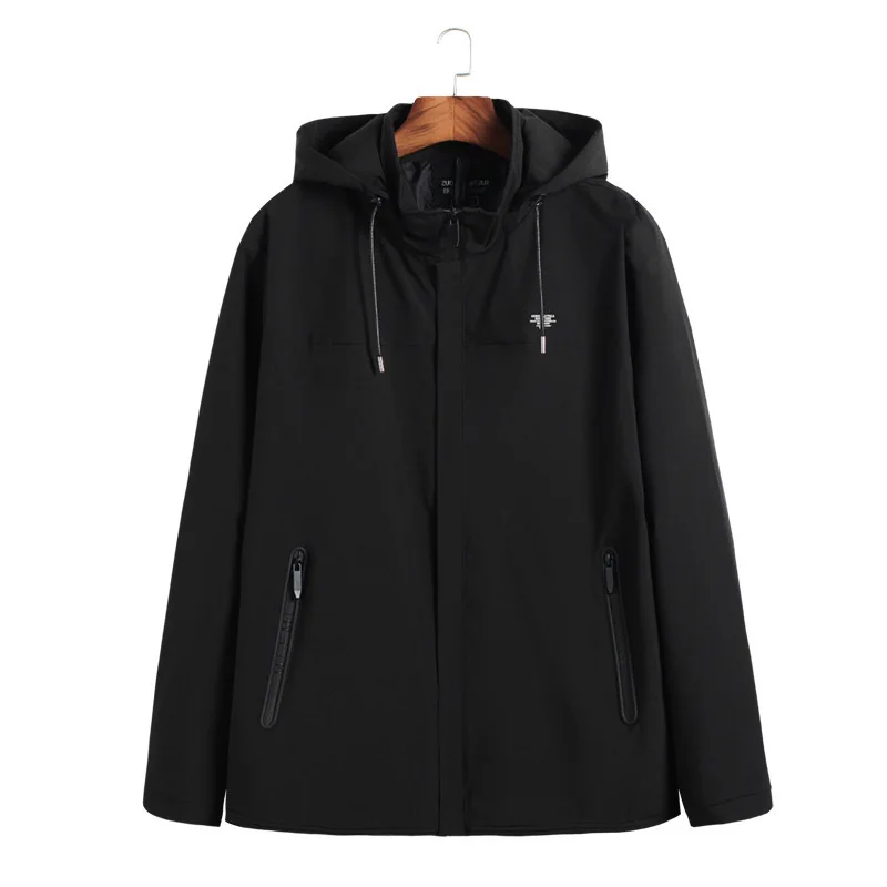 

Autumn Men's Wear Thin Section Jacket Youth Plus Fat plus Size Sportswear Fat Man Extra Large Leisure Coat Spuer
