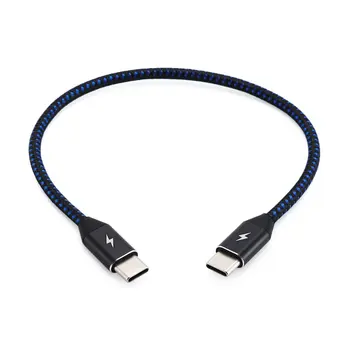 

Double head type c data cable C to C male to male Type-c braided data cable 3A pd fast charging data cable