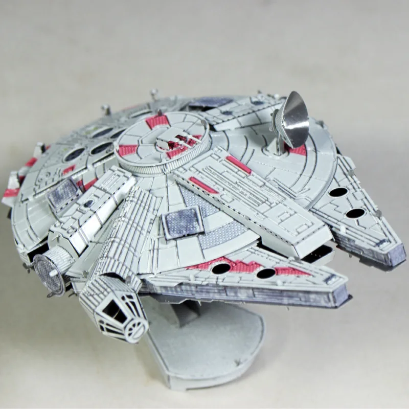 Звездные войны X-wing Tie Fighter 3D головоломка Металлическая Модель Строительный кирпич набор 3D из нержавеющей стали Звездная война Сборная модель для детей и взрослых