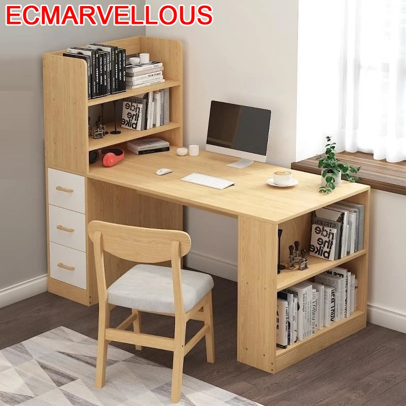 

Furniture Tafelkleed Escritorio Scrivania Ufficio Pliante Bed Tray Bedside Stand Laptop Tablo Computer Table With Bookcase