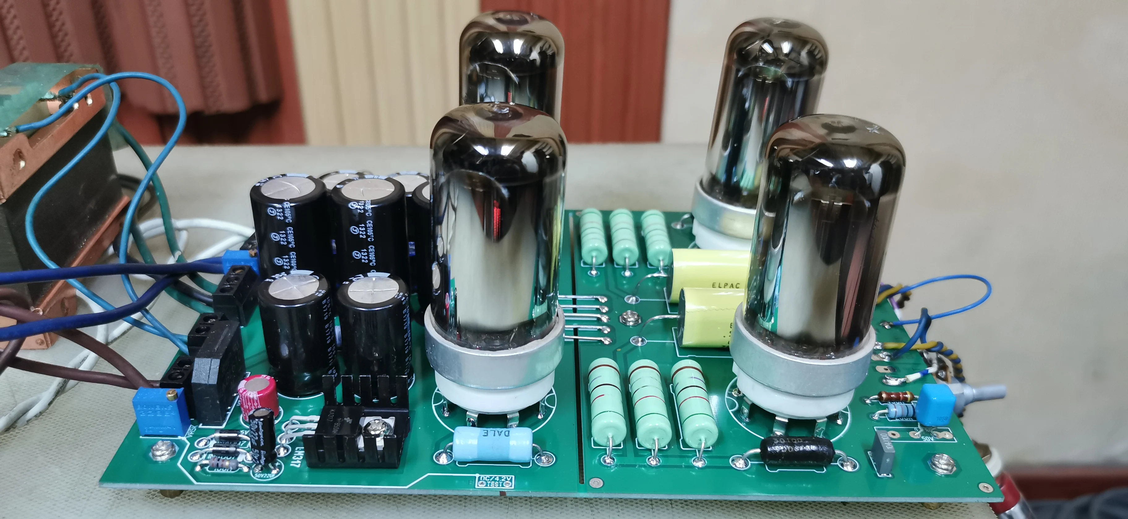 

Latest arrival 4P1S Direct Heater Tube Audio Preamplifier /Without Tube/DIY Kits /130x190mm