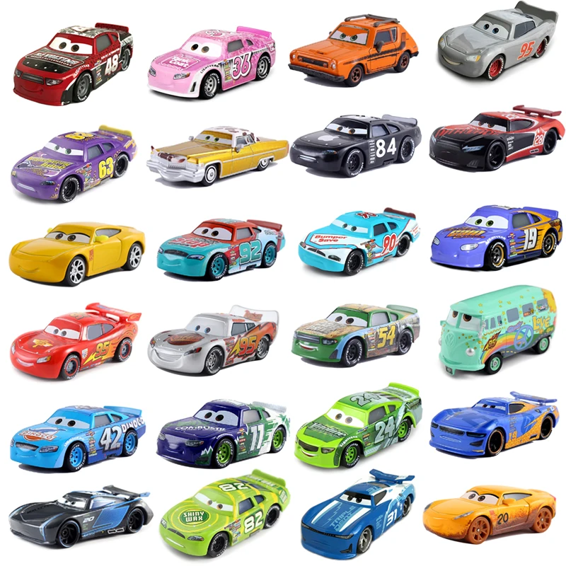 1:55 Diecast Cars Lightning Mcqueen Jackson Storm Disney Pixar Mater Car-Combination