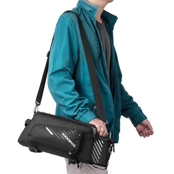 

Large Capacity 12L Bicycle Bag Waterproof Cycling Bag MTB Saddle Rack Trunk Bag Luggage Carrier Bike Bag with Rain Cover