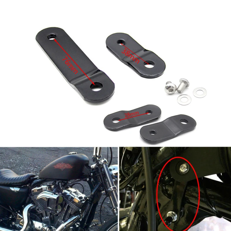 Бензобак для мотоцикла, комплект для подъема бензобака, совместимый с Harley Sportster XL 883 1200 48 72 Dyna, подъемный бак, модифицированный Ris