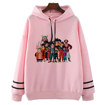 

Dragon Ball Family Women　Harajuku Fashion Funny Hoodies 2020 Autumn Camisetas Hombre Boy Top Cartoon Hoodies