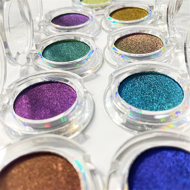 Aurora Multi Chrome Eyeshadow Pigments Long Lasting Multi Chrome Chameleon  Peacock Galaxy Chrome Glitter Eyeshadow Palette - Eye Shadow - AliExpress