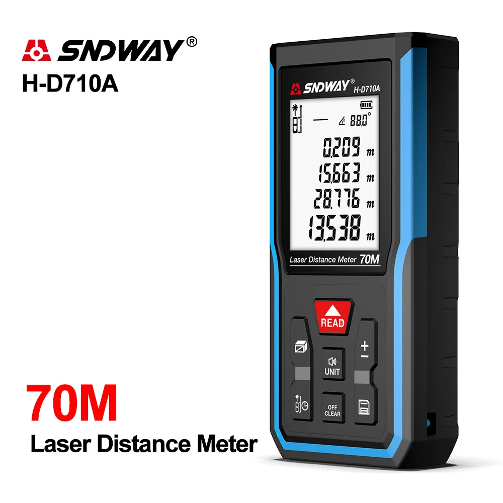 SW-D710A Лазер sndway дальномер охотничий дальномер цифровой мини дальномер Лазерная Лента дальномер датчик 5om 70 м дальномер - Цвет: SW-D710A