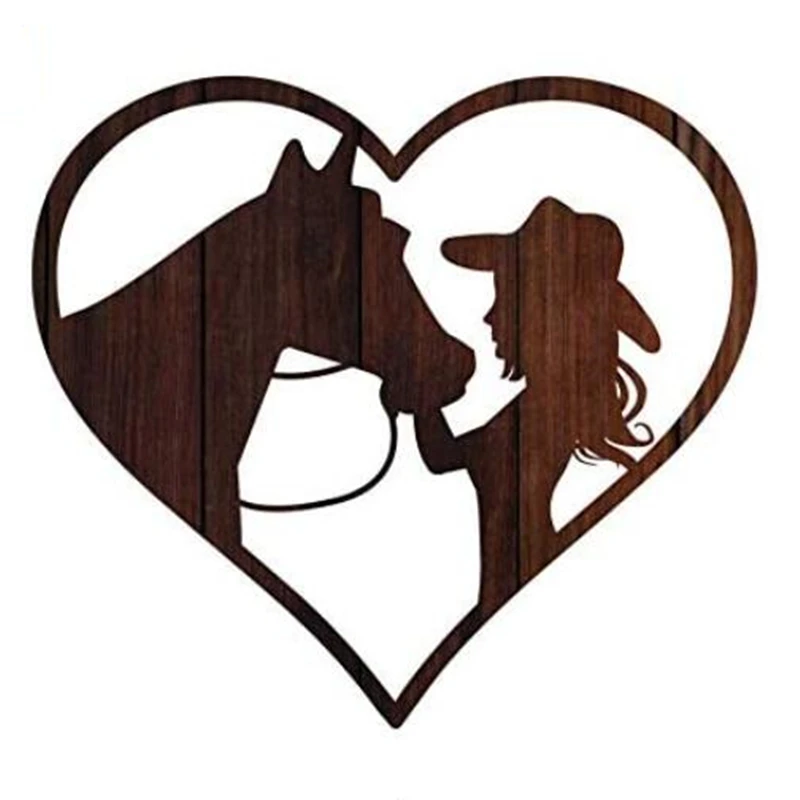 

DAWASARU Interesting DecalHeart Girl Vinyl Decal Sticker Car Truck Window Wall Laptop Creative Car Sticker Custom 14 * 12CM