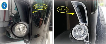 

Yimaautotrims Exterior Chrome Front Bumper Fog Lights Lamp Foglight Cover Trim Fit For Toyota Highlander Kluger 2017 2018 2019