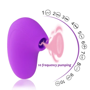 Clitoral Sucking Vibrator Mini 10 Modes Vibration Oral Licking Nipple Clitoris Simulator Rechargeable Erotic Sex Toy for Women 2