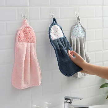 

1 pcs Towels Dishwashing Cloths Kitchen Rags Household Hanging Absorbent Lint-free Oil-free Household Chores
