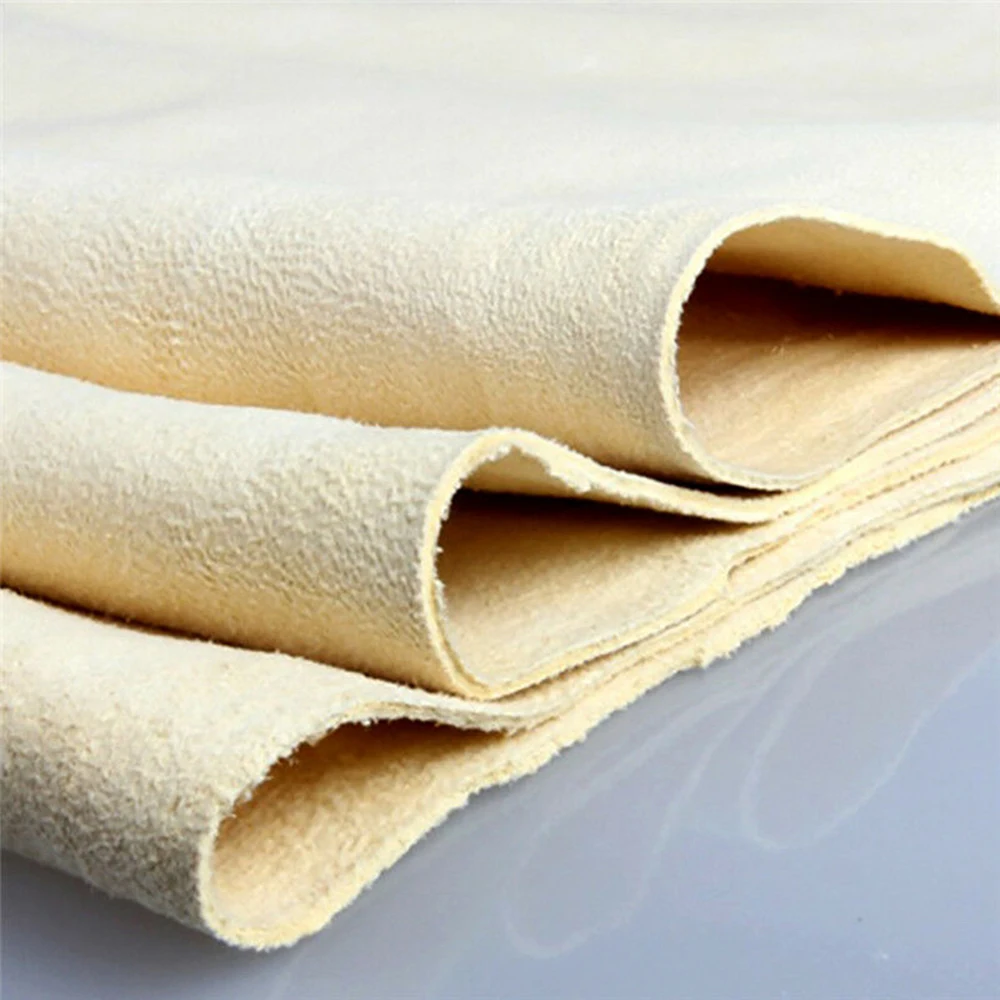 40x30cm Car Washing Towel Chamois Leather Cleaning Cloth Strong Absorption Car Wash Accessories Wear Resistant car wax