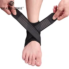 Регулируемый спортивный дышащий фиксатор лодыжки эластичный Фиксатор лодыжки защитный коврик бандаж обертывание пятки спортивный тренажерный зал компрессионный рукав на ногу