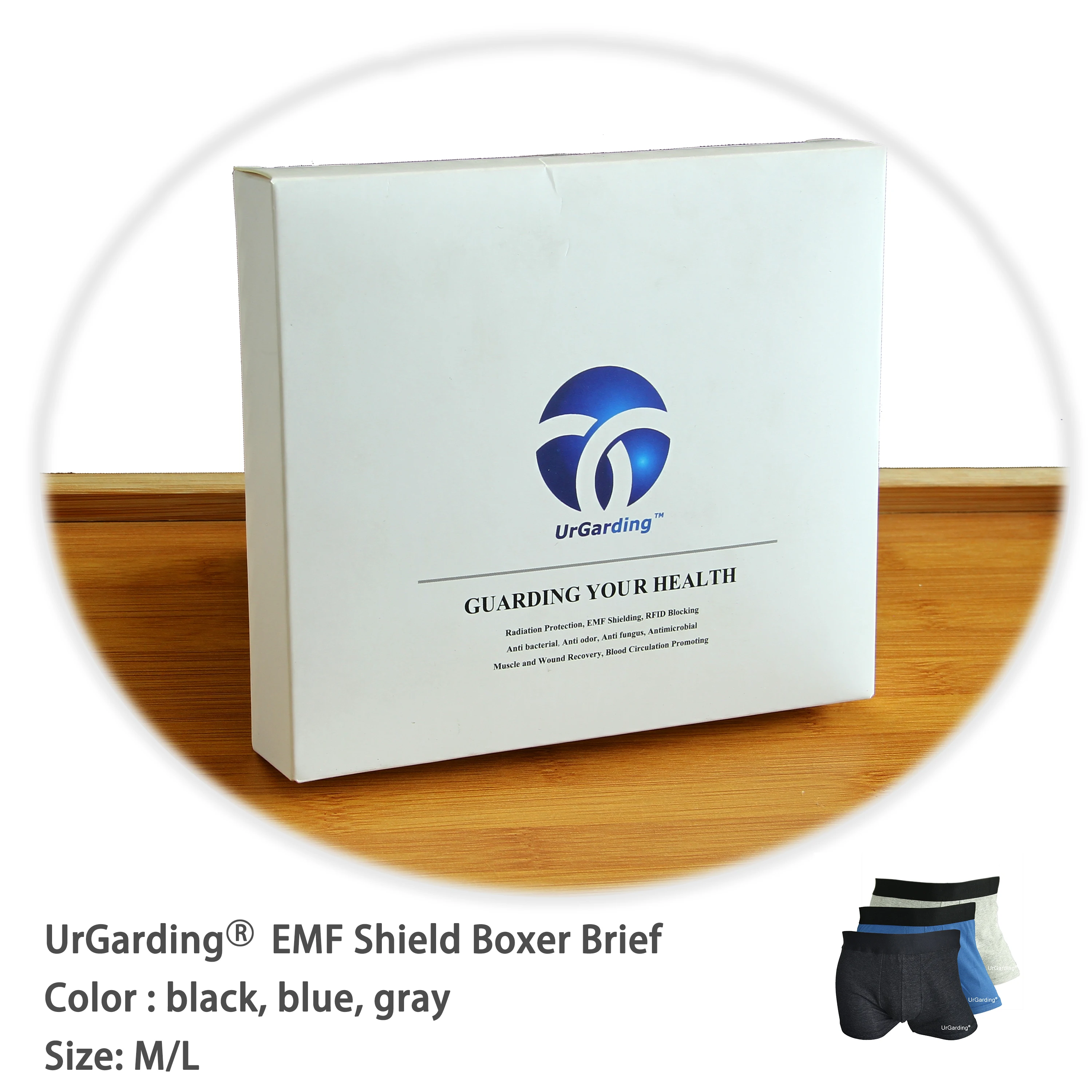 Silver Cotton EMF Shielding Anti-radiation RF Blocking Men's Underwear