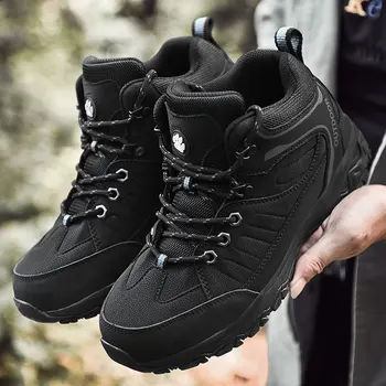 

39-45 Winter Military Boots Men Fashion Army Boots Men' s Tactical Desert Combat High Top Ankle Boots Men Outdoor Work Shoes Men