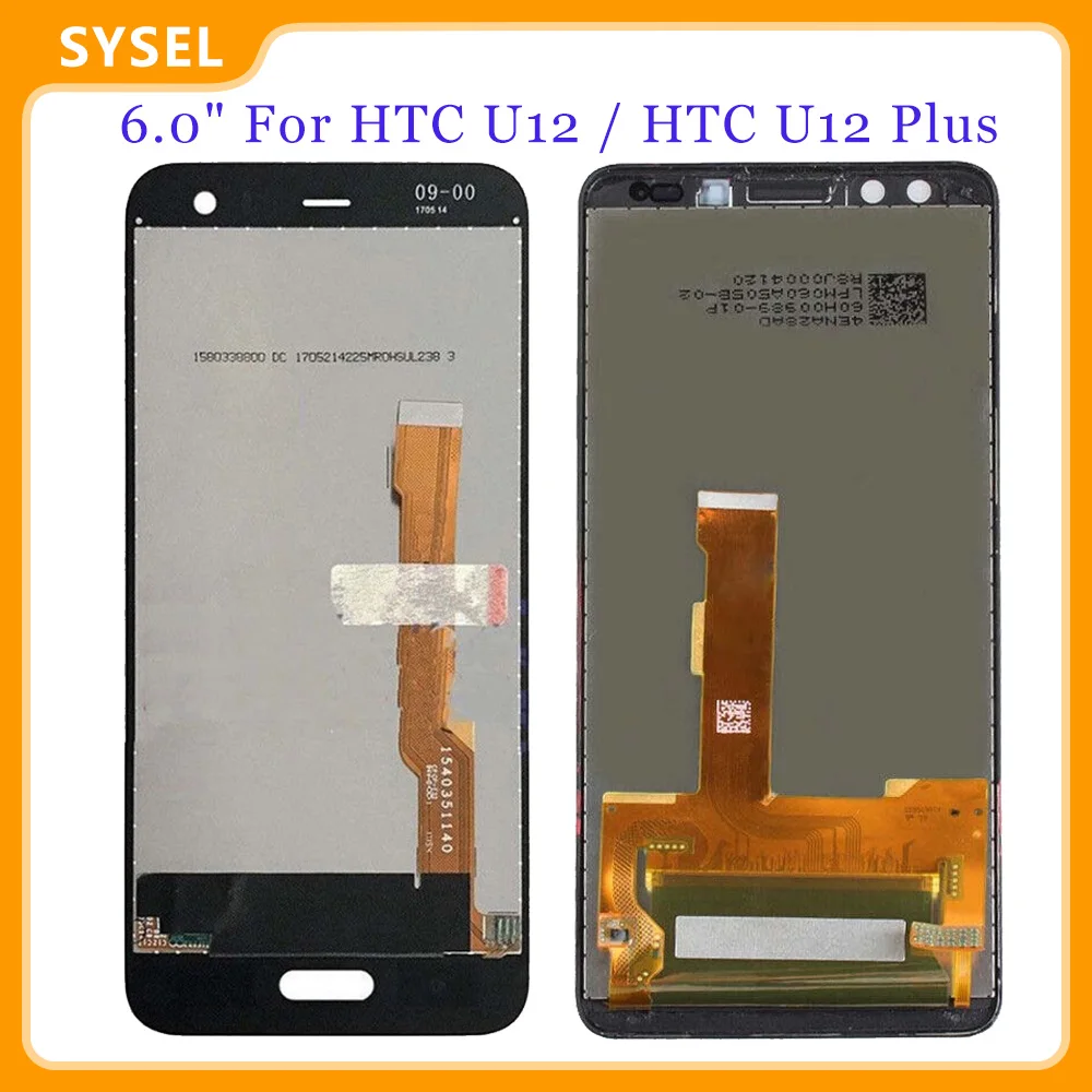 ЖК-дисплей 6 0 дюйма для HTC U12 / Plus + сенсорная панель стекло дигитайзер экран в сборе