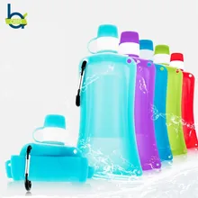 OBR 500ml силиконовая складная бутылка для воды многоразовые Портативный напитков бутылка для занятий спортом на открытом воздухе для путешествий Складная бутылка для воды, бутылка для воды