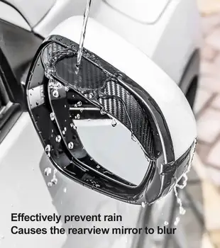 

2pcs Car Sticker Rain Shield Rearview Mirrors Rainproof Decal Carbon Fiber Auto Rear View Mirror Sticker Car Accessories