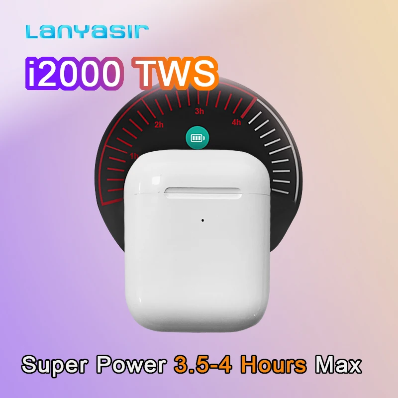 

Lanyasir i2000 TWS In-ear Smart Sensor Wireless Earphone 8D Super Sound Earbuds Pop up Bluetooth Earphones wireless earphone