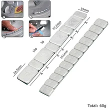 1pc 5g 10g Tire Balance Block Self Adhesive Iron Spoke Wheel Balance Weights For Car Motorcycle Wheel Balancing Weights
