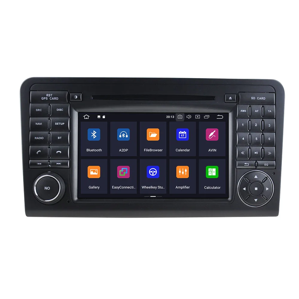 Top Android 9 With DSP For Mercedes Benz ML clase W164 2005- 2012 Car No DVD video player Multimedia GPS navigation Radio Tape 3