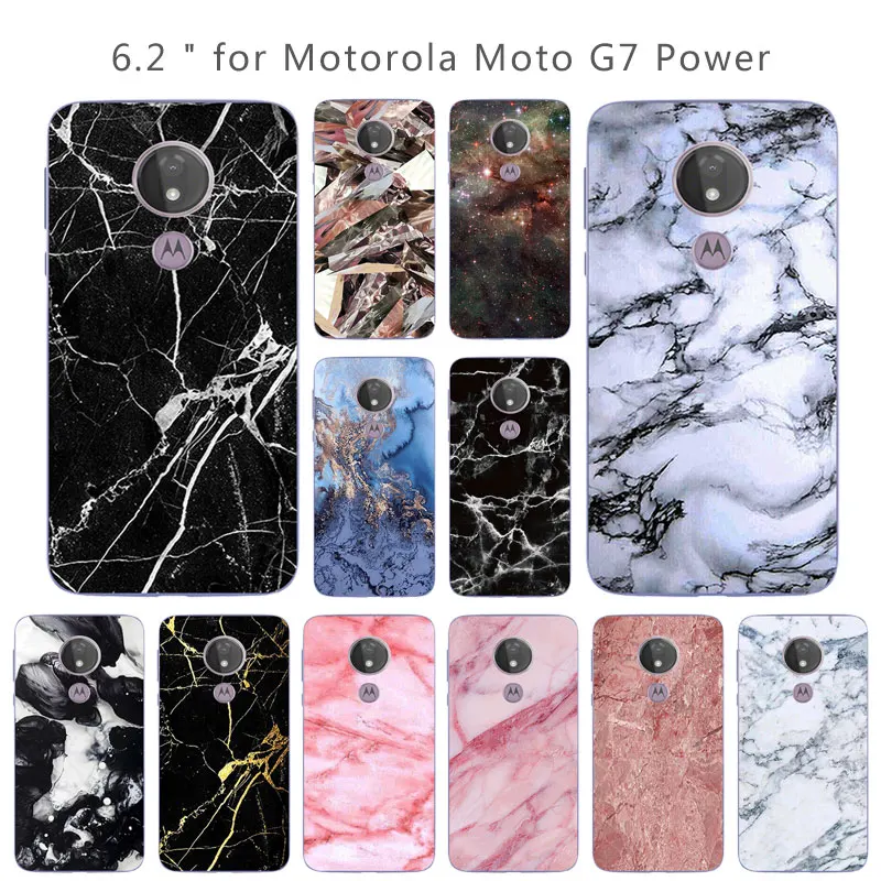 

Silicone Cell Phone Case for Moto G7 Supra XT1955 Shell for Moto G7 Power Ultra Thin Soft TPU 6.2" Protective Cover Clear Funda