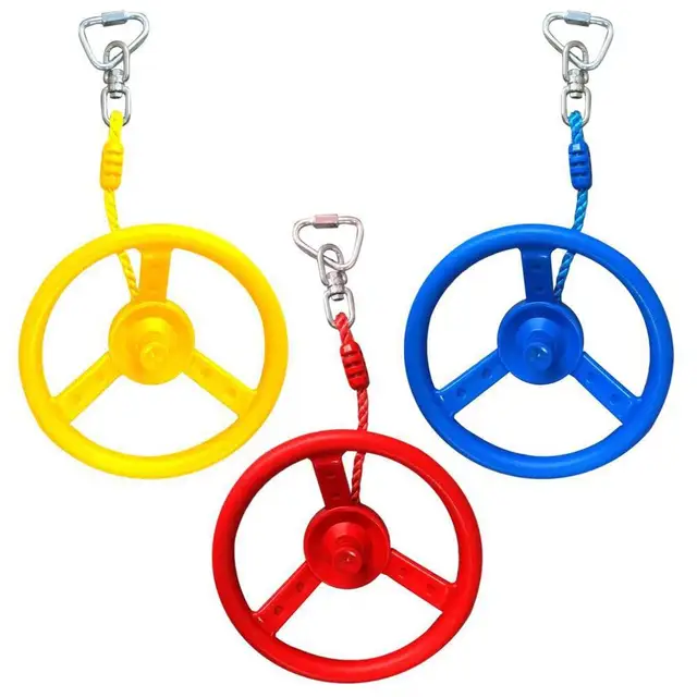 Kids Garden Swing Rings Climbing Toy Outdoor Training Activity Safety Sports Rope Swing Hanging Rings Children Fitness Equipment 6